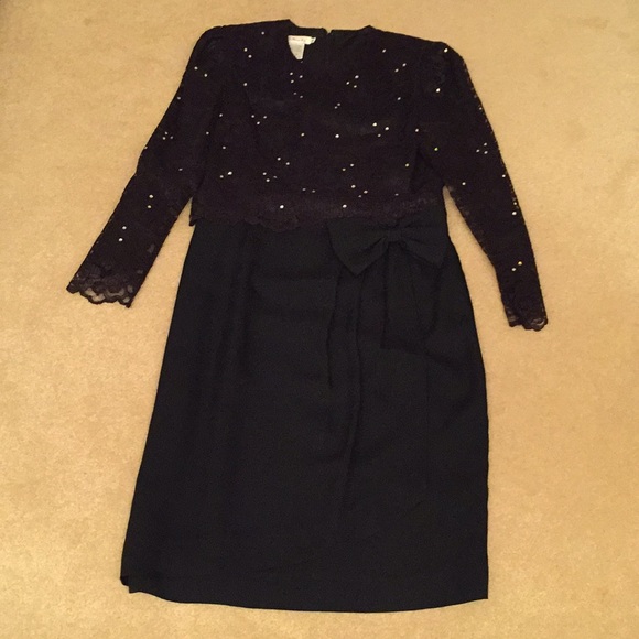 Talbots Dresses & Skirts - Women’s Lace Talbots Dress Size 12-black tie-lined